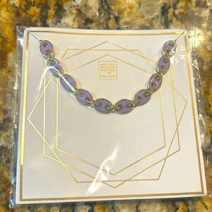 BB Lila purple & gold necklace